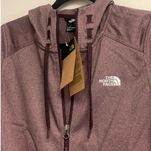 The North Face Women's MEDIUM Full Zip Hoodie Jacket, Wine - Picture 2 of 5